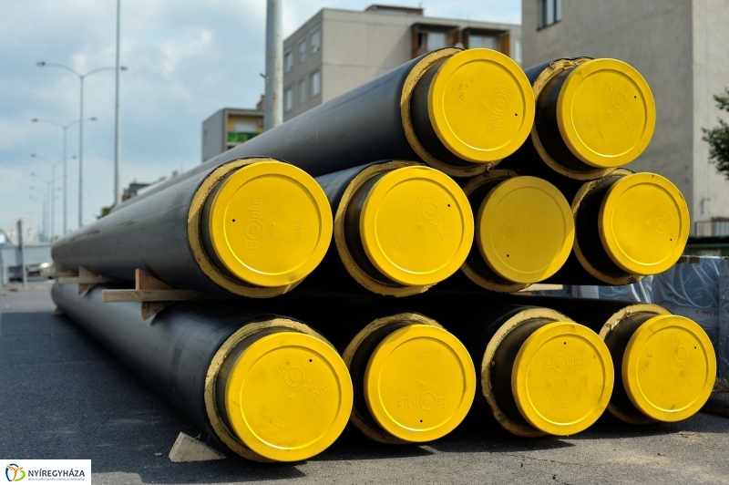 Nyírtávhő - csővezetékek cseréje a Mező utcán