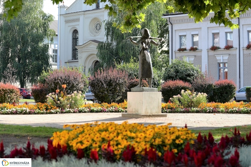 Nyári virágos belváros