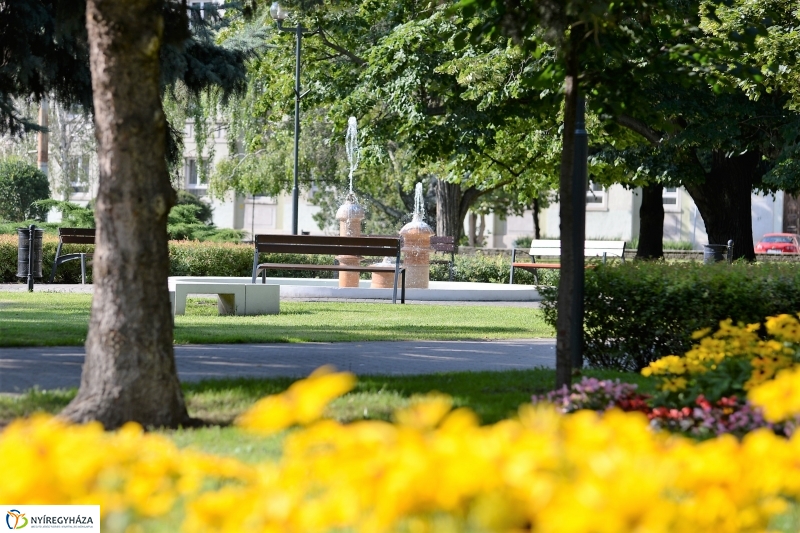 Nyári virágos belváros