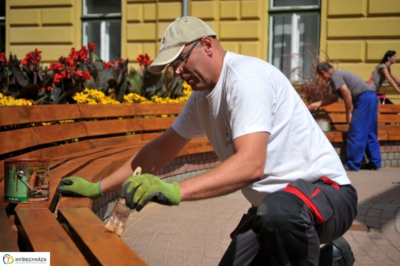 Padfelújítás a belvárosban