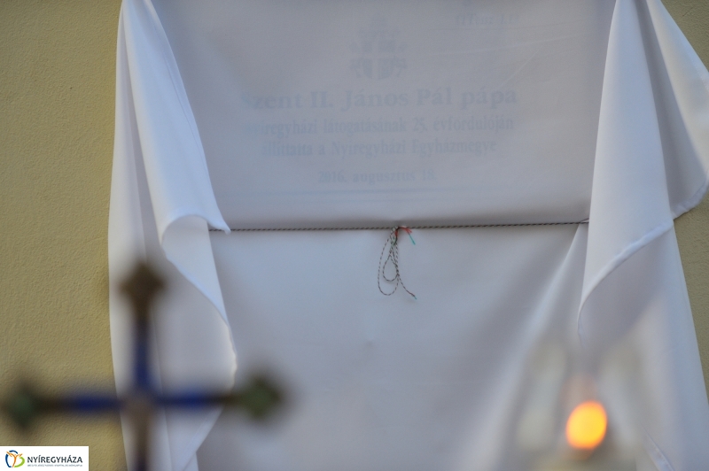 Emlékezés a pápa látogatására