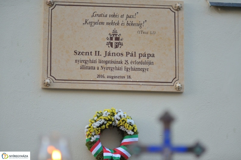 Emlékezés a pápa látogatására