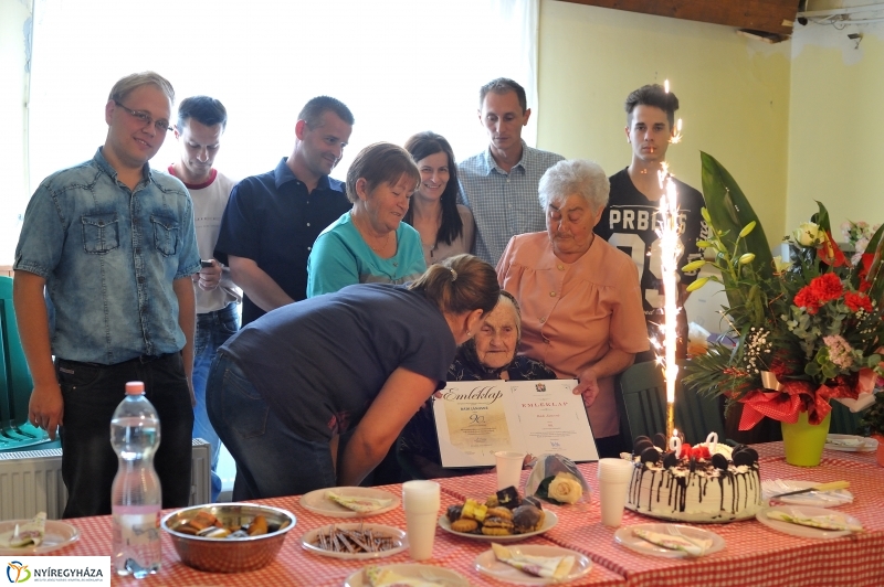 Szépkorú köszöntése - Rádi Jánosné