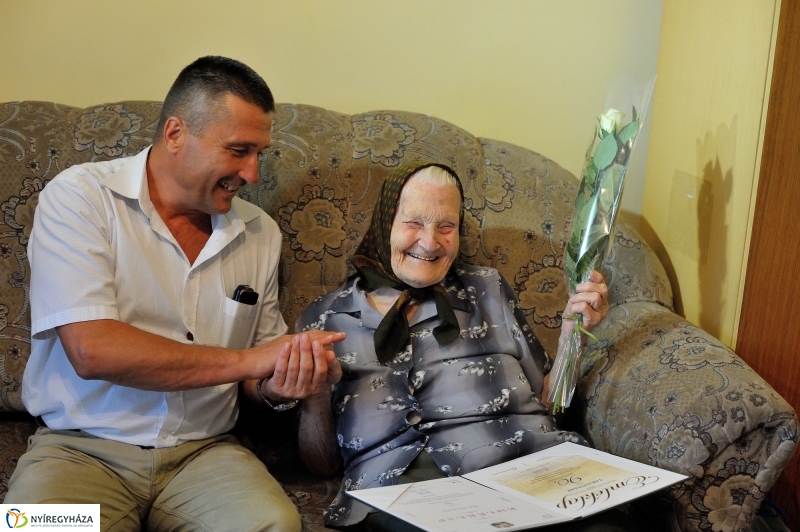 Szépkorú köszöntése - Tar Gyuláné