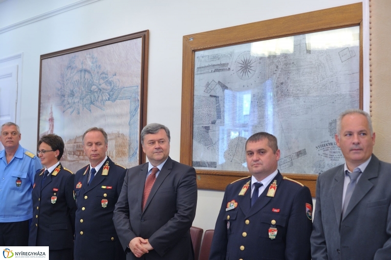 Ünnepség a tűzoltóknál - fotó Szarka Lajos