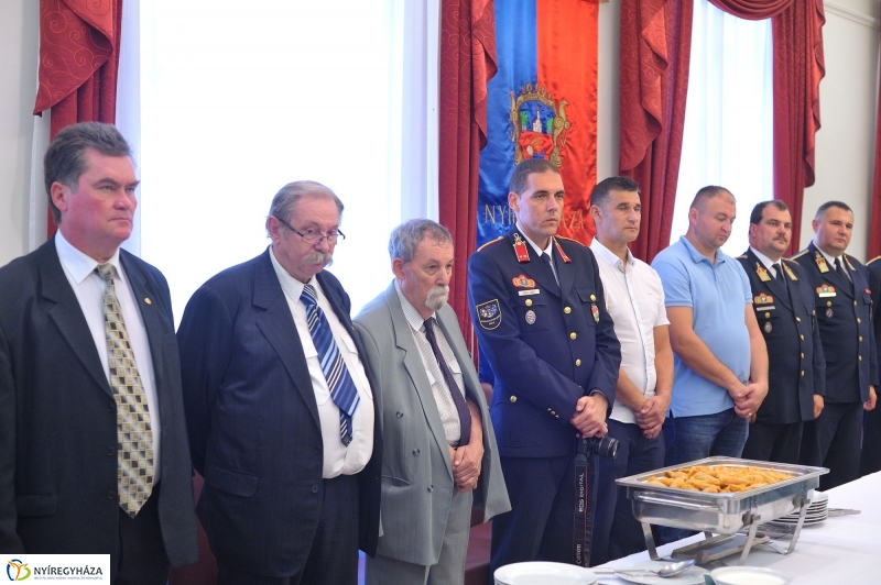 Ünnepség a tűzoltóknál - fotó Szarka Lajos
