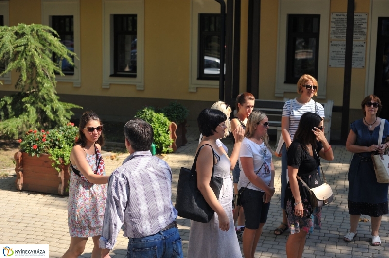 Ukrán riporterek Nyíregyházán - fotó Szarka Lajos