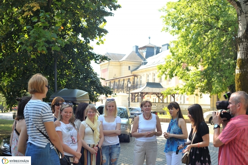 Ukrán riporterek Nyíregyházán - fotó Szarka Lajos