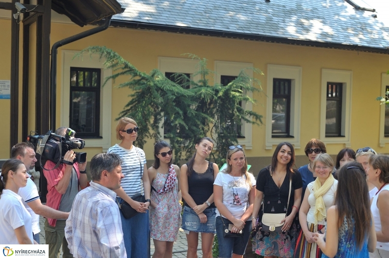 Ukrán riporterek Nyíregyházán - fotó Szarka Lajos