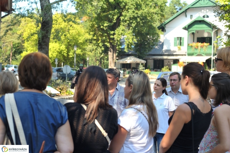 Ukrán riporterek Nyíregyházán - fotó Szarka Lajos