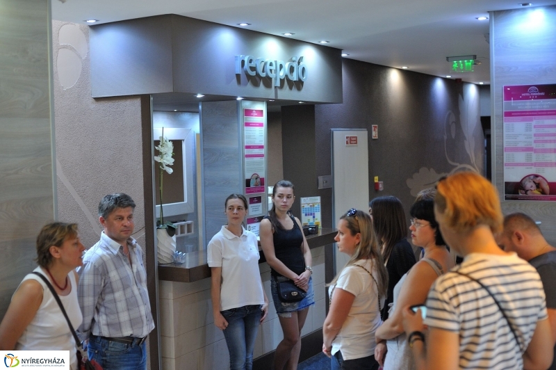 Ukrán riporterek Nyíregyházán - fotó Szarka Lajos