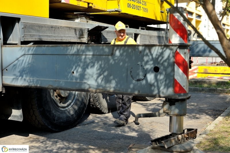 Munkálatok a Szántó Kovács János utcán I - fotó Szarka Lajos