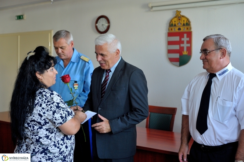 Elismerés a polgárőröknek - fotó Szarka Lajos