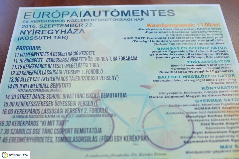 Autómentes nap sajtótájékoztató - fotó Szarka Lajos