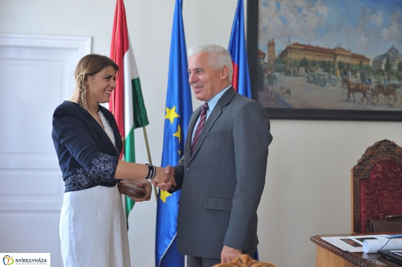 Olimpikonok a Városházán - fotó Szarka Lajos