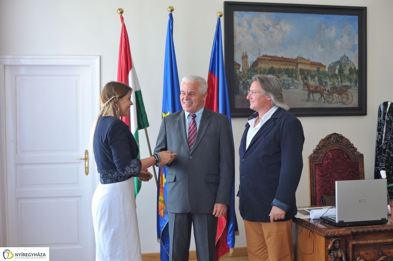 Olimpikonok a Városházán - fotó Szarka Lajos