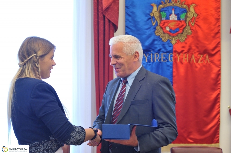 Olimpikonok a Városházán - fotó Szarka Lajos