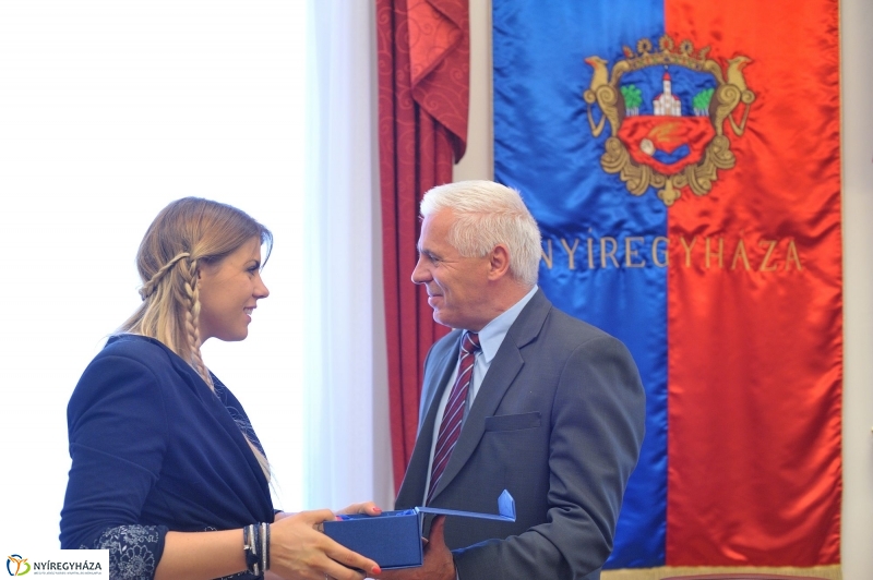 Olimpikonok a Városházán - fotó Szarka Lajos