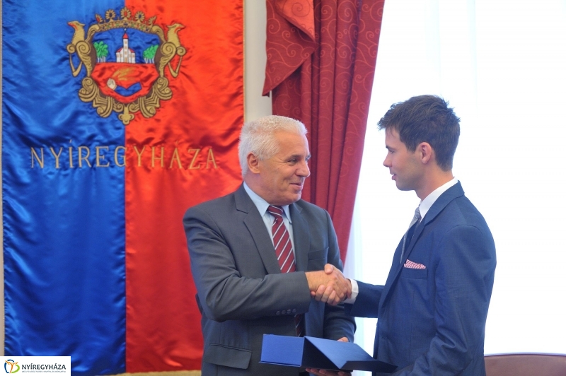 Olimpikonok a Városházán - fotó Szarka Lajos