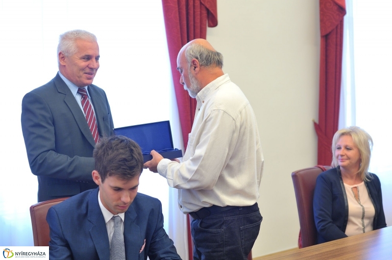 Olimpikonok a Városházán - fotó Szarka Lajos