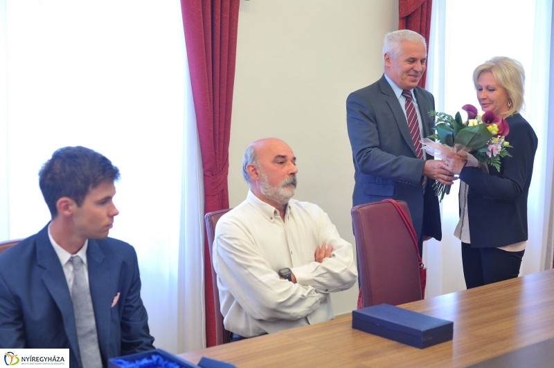 Olimpikonok a Városházán - fotó Szarka Lajos