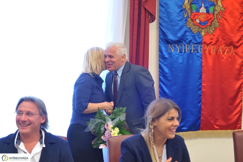 Olimpikonok a Városházán - fotó Szarka Lajos