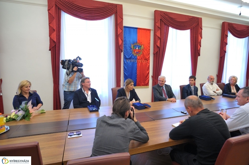 Olimpikonok a Városházán - fotó Szarka Lajos