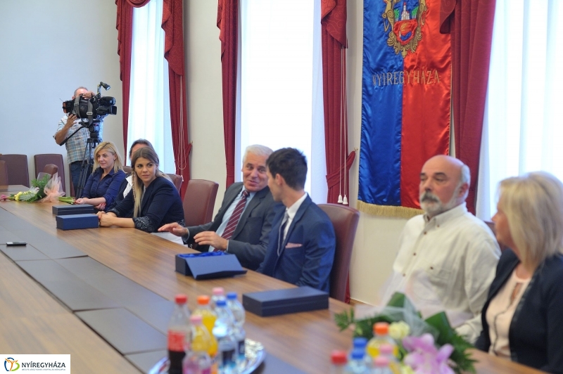 Olimpikonok a Városházán - fotó Szarka Lajos