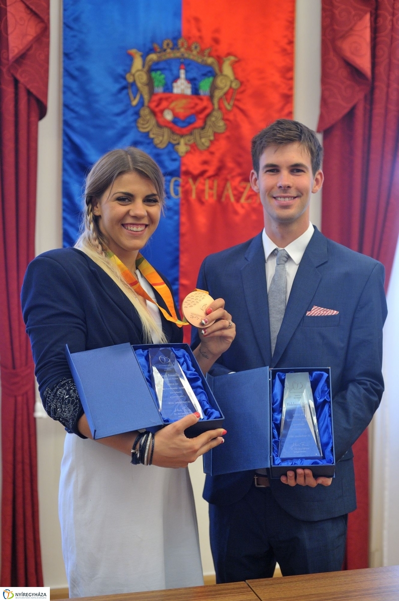 Olimpikonok a Városházán - fotó Szarka Lajos