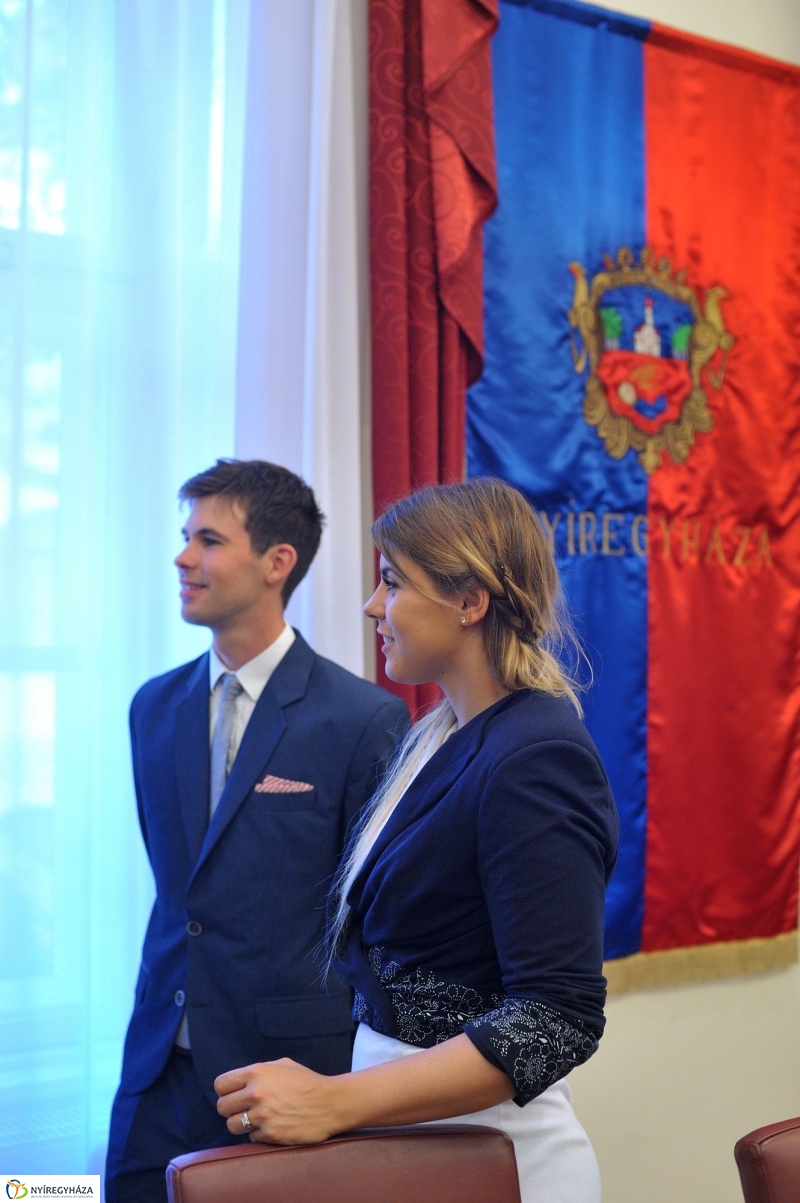 Olimpikonok a Városházán - fotó Szarka Lajos