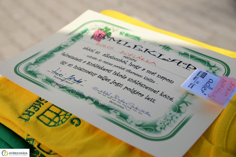 Szőlőszem, szőlőfürt avató Nyírszőlősön