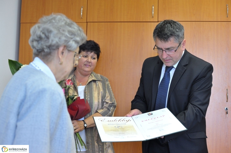 Szépkorú köszöntése Kovács Miklósné - fotó Szarka Lajos