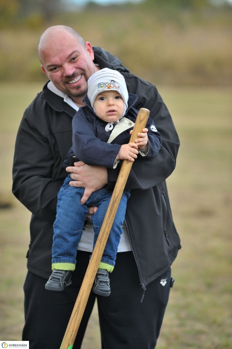 Faültetés az Újélet-fa Ligetben - fotó Szarka Lajos