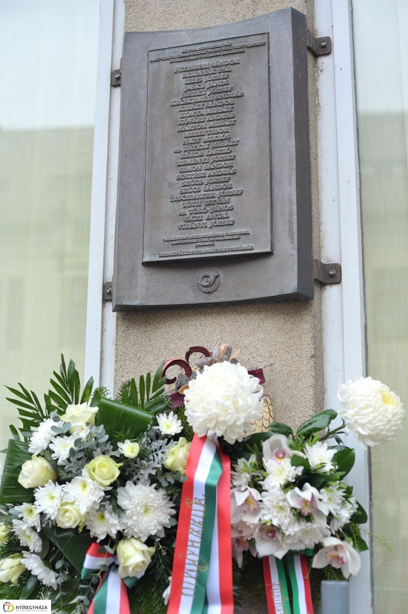 Nyíregyházi elhurcolt postásokra emlékeztek - fotó Szarka Lajos