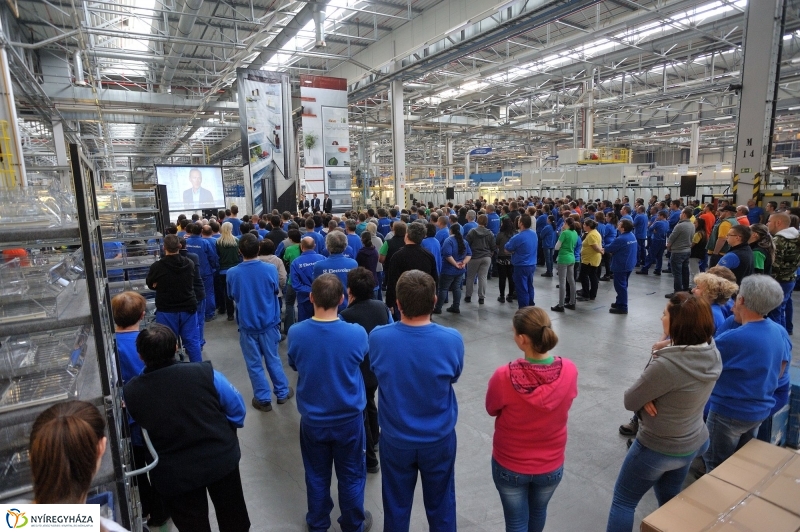 Gyárlátogatás az Electroluxnál - fotó Szarka Lajos