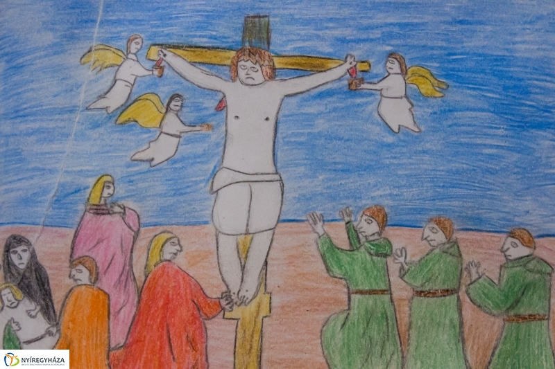 Jézus élete rajzkiállítás - fotó Szarka Lajos