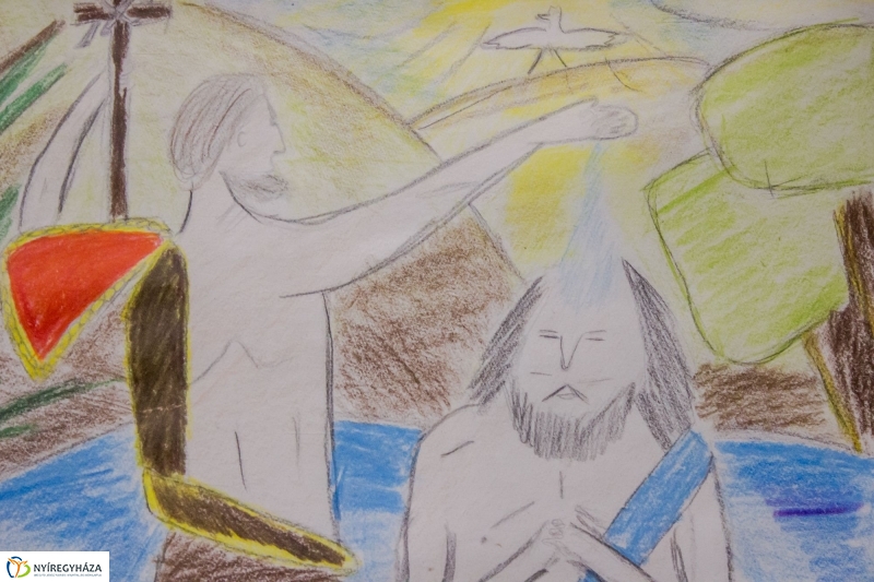 Jézus élete rajzkiállítás - fotó Szarka Lajos