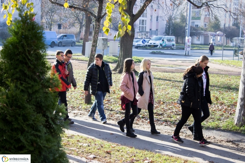 Emlékfa ültetés az Apáczai iskolában - fotó Szarka Lajos