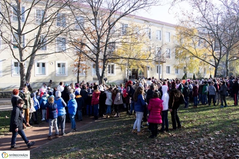 Emlékfa ültetés az Apáczai iskolában - fotó Szarka Lajos