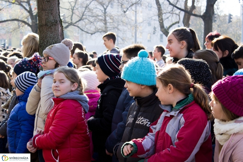Emlékfa ültetés az Apáczai iskolában - fotó Szarka Lajos