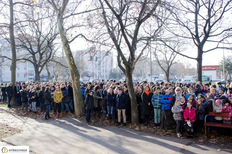 Emlékfa ültetés az Apáczai iskolában - fotó Szarka Lajos