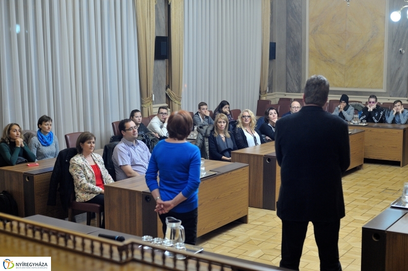 Külföldi diákok a Városházán - fotó Szarka Lajos