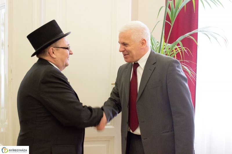 Újévi jókívánságok a Városházán - fotó Szarka Lajos