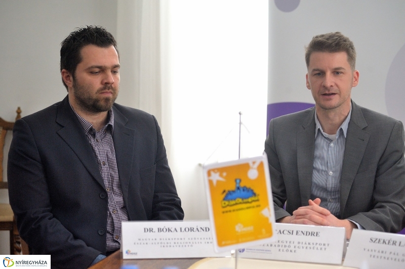 Diákolimpia sajtótájékoztató - fotó Szarka Lajos