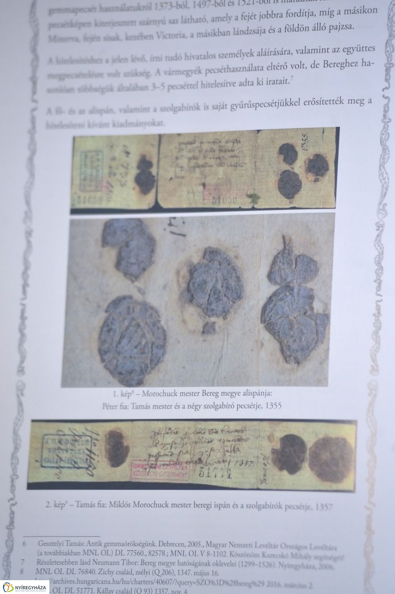 Címeres pecsétek a Levéltárban - fotó Szarka Lajos