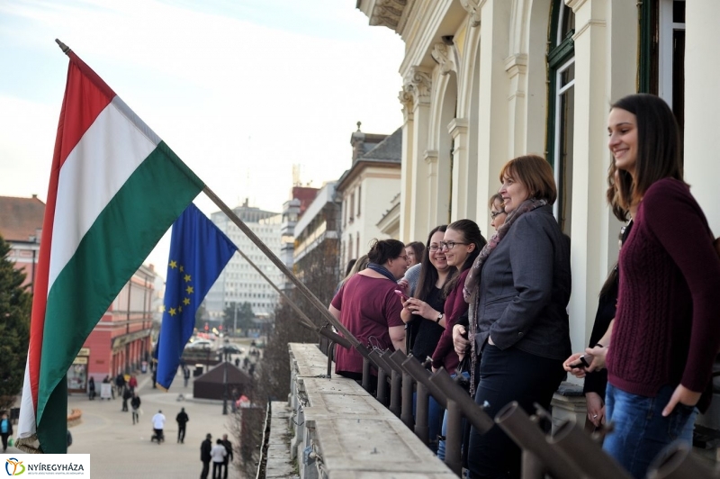Védőnők a Városházán - fotó Szarka Lajos