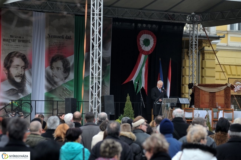 Ünnepi megemlékezés Nyíregyházán - fotó Szarka Lajos