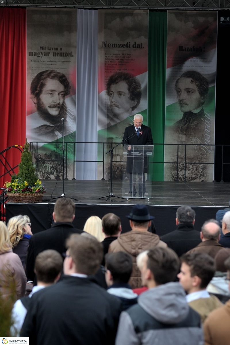 Ünnepi megemlékezés Nyíregyházán - fotó Szarka Lajos