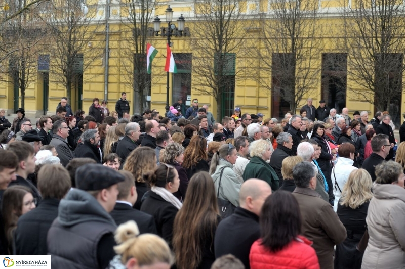 Ünnepi megemlékezés Nyíregyházán - fotó Szarka Lajos