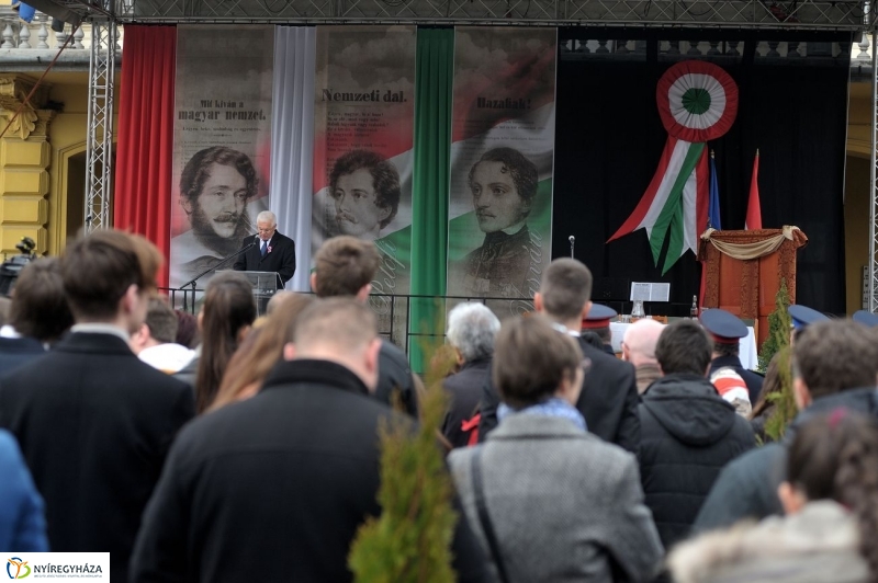 Ünnepi megemlékezés Nyíregyházán - fotó Szarka Lajos
